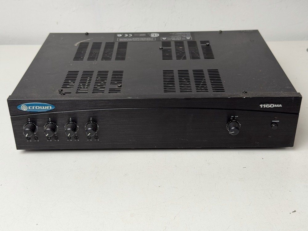 Untested - Crown Audio 1160MA 4 Input Amplifier