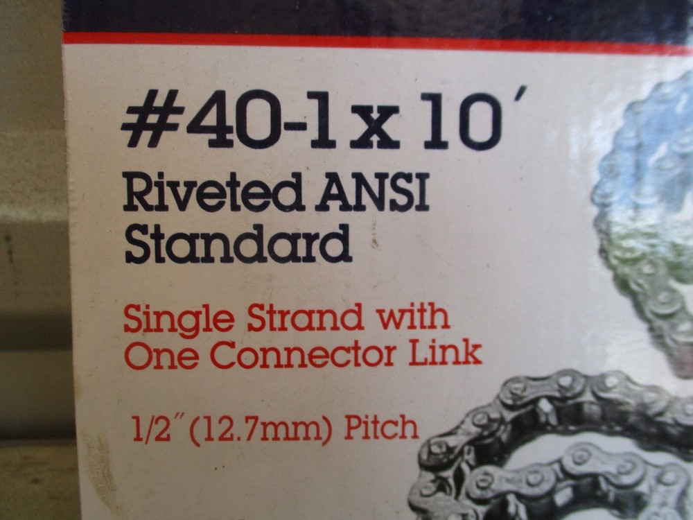 Agsmart Roller Chain #40 x 10ft
