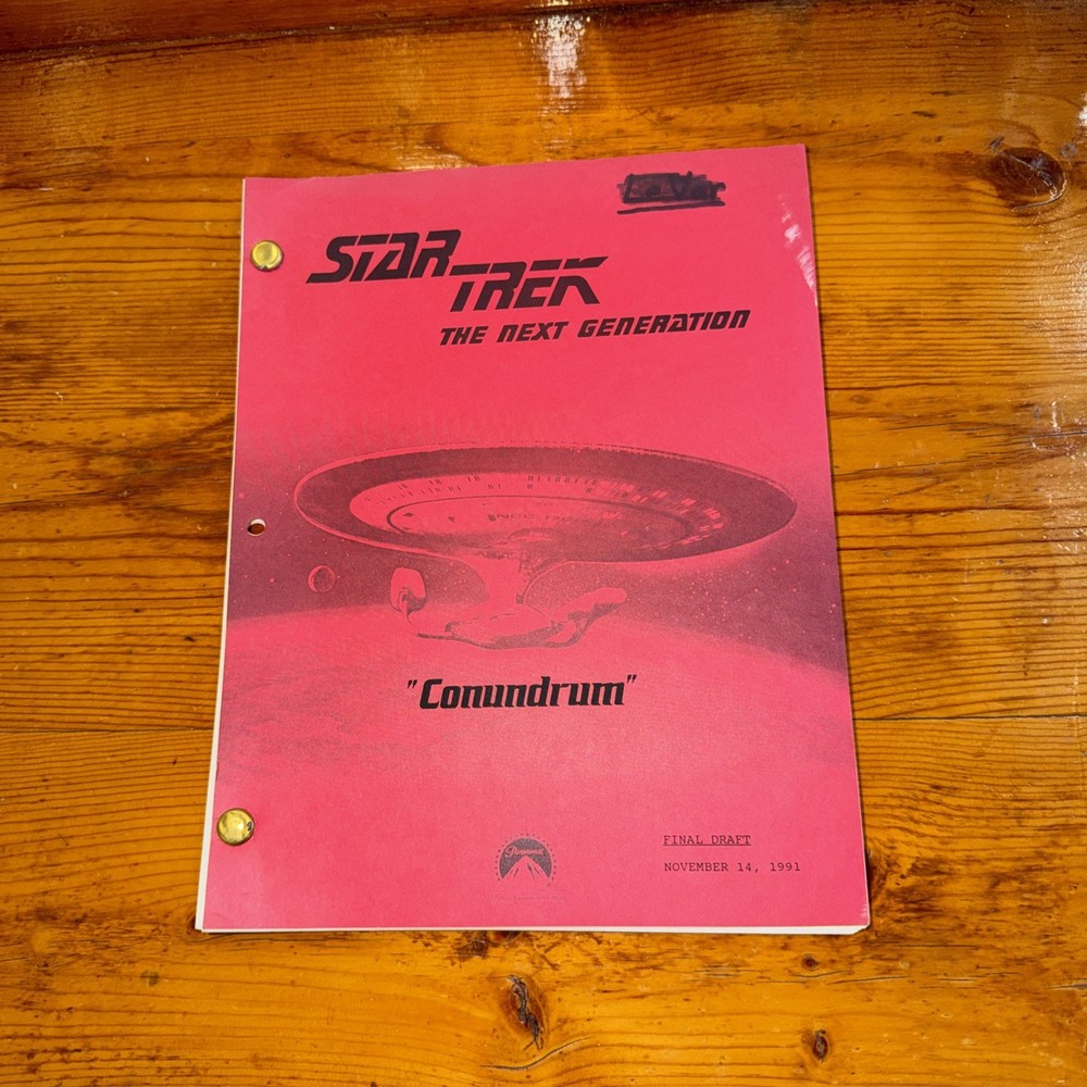 STAR TREK Script The Next Generation Final Draft “Conundrum”