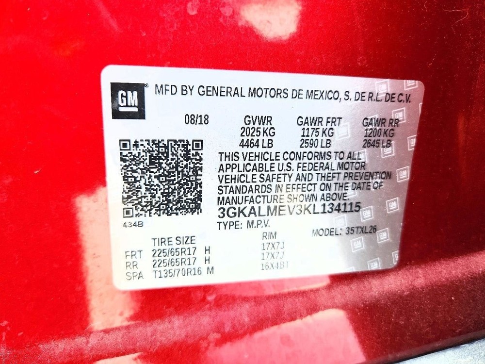 TERRAIN 2019 Speedometer 3866250