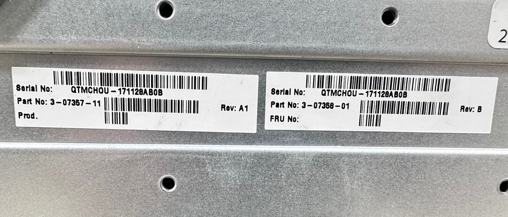 Quantum QXS 24-bay SAS disk array w/ Dual 3-07366-01 Modules