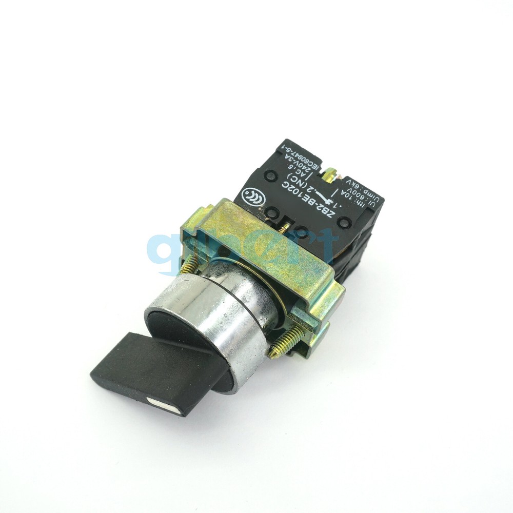 22mm 1NC + 1NO 2 Positions Maintained Extended Lever Select Selector Switch