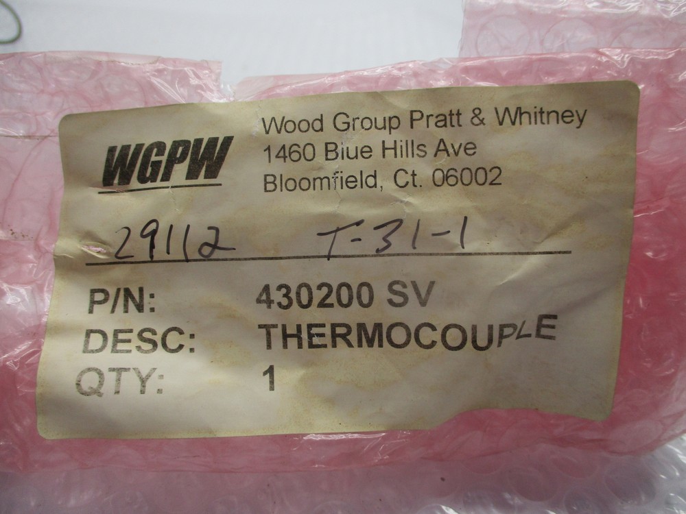 HARCO 430200 SV THERMOCOUPLE NSNP