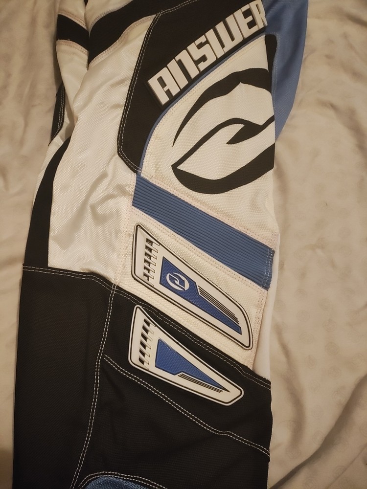 answer racing pants size 10 girls