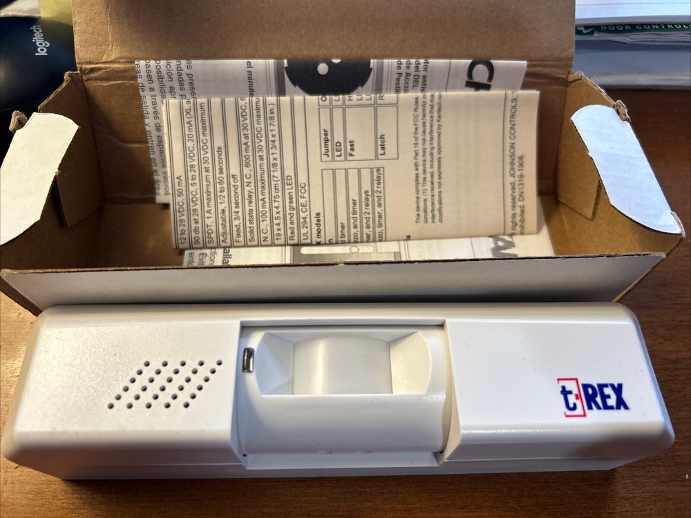 New In box - Kantech T.REX-LT2 Request To Exit Detector - White