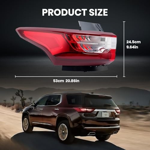 LED Outer Tail Light Compatible with 2018 2019 Left Driver Side For 2018-2020