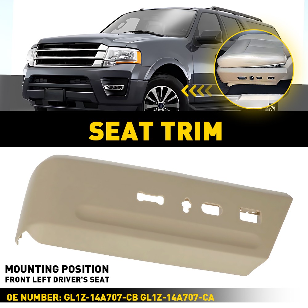 Left Beige Seat Switch Hosuing Set Panel Fit For Ford Expedition 2015-2017 New