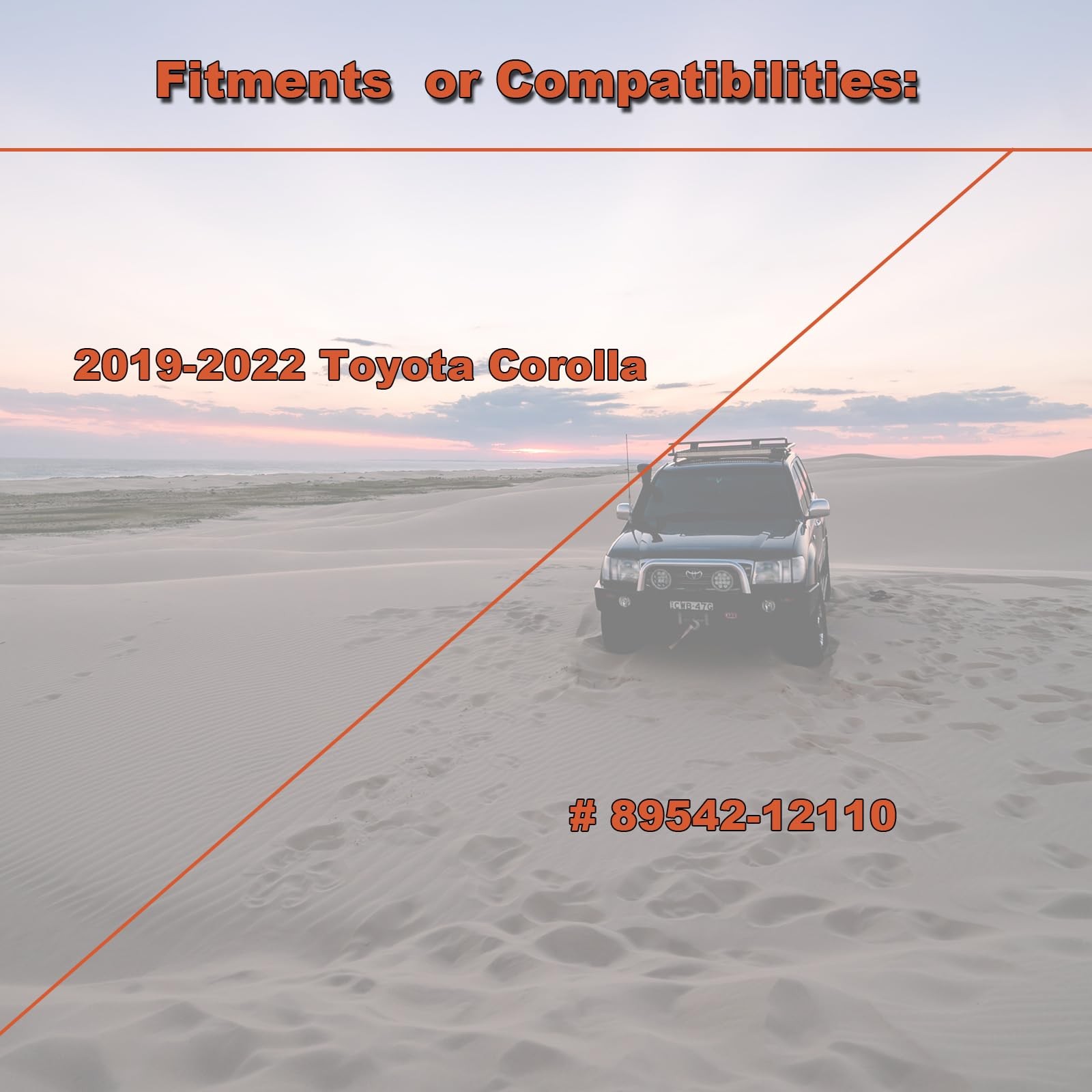 ABS Wheel Speed Sensor Front Left Driver Side Compatible with Select Toyota M...