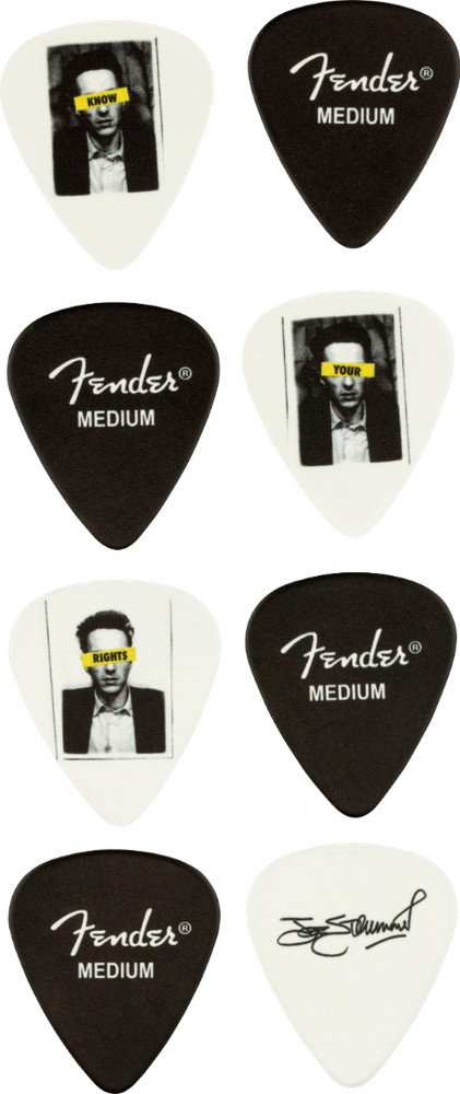 Fender Joe Strummer Know Your Rights Collector's Pick Tin, 8 Medium Picks
