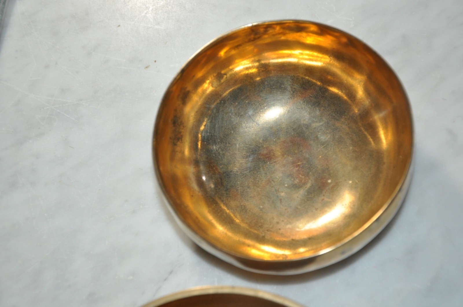 Tibetan Singing Brass Bowl Bowls Pair