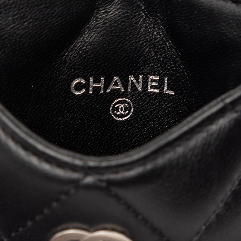 CHANEL COCO Mark Matrasse Regular Case Pass Case Women 【Used】