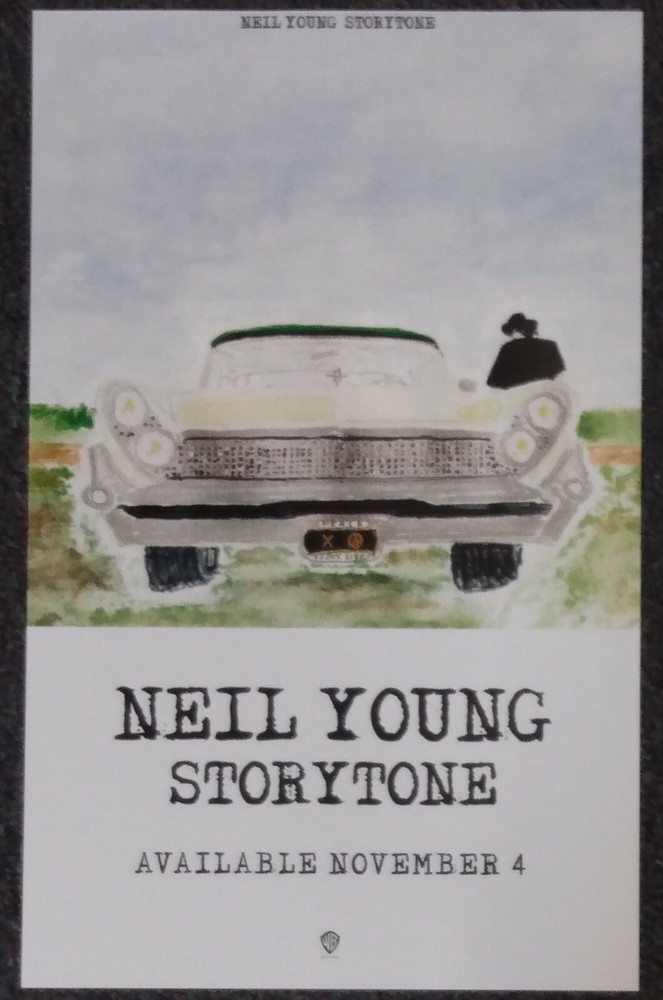 Neil Young Storytone 2014 PROMO POSTER