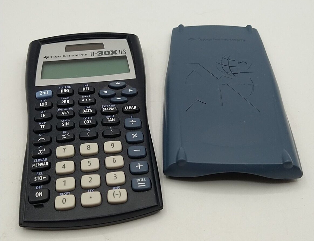 Texas Instruments Ti-30x IIS Scientific Calculator Solar w/ Case