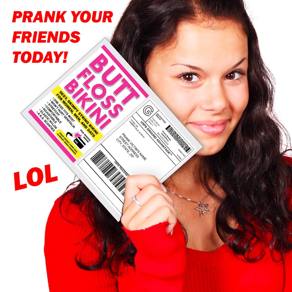 Butt Floss Bikini Joke Packet Prank Mail Sent Anonymously!