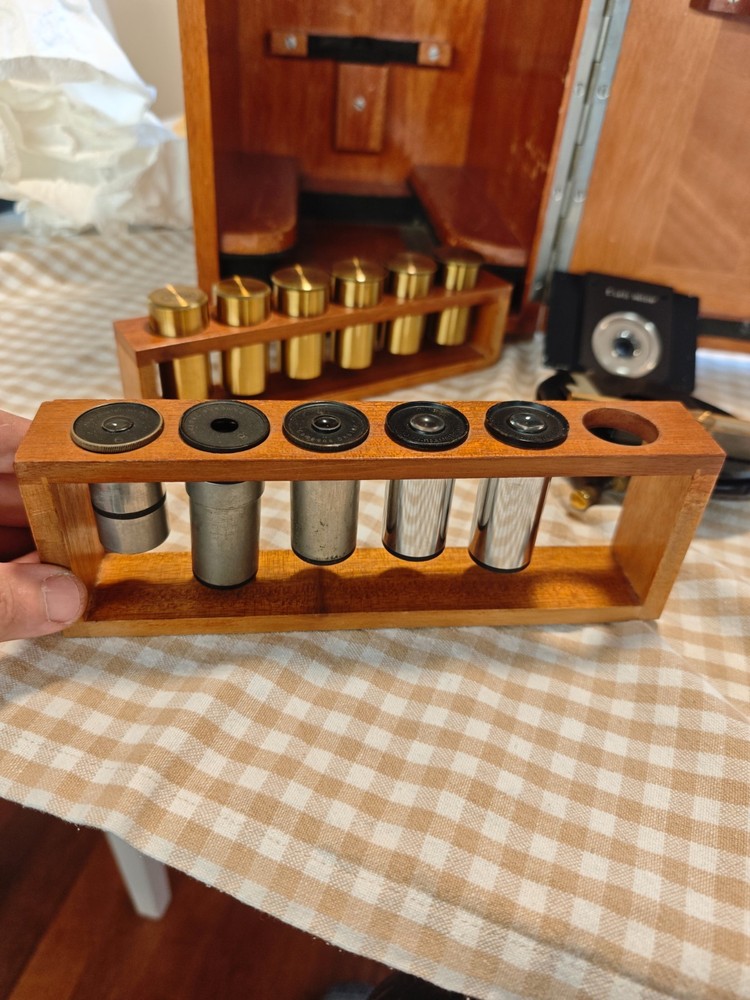 antique e. leitz wetzlar microscope