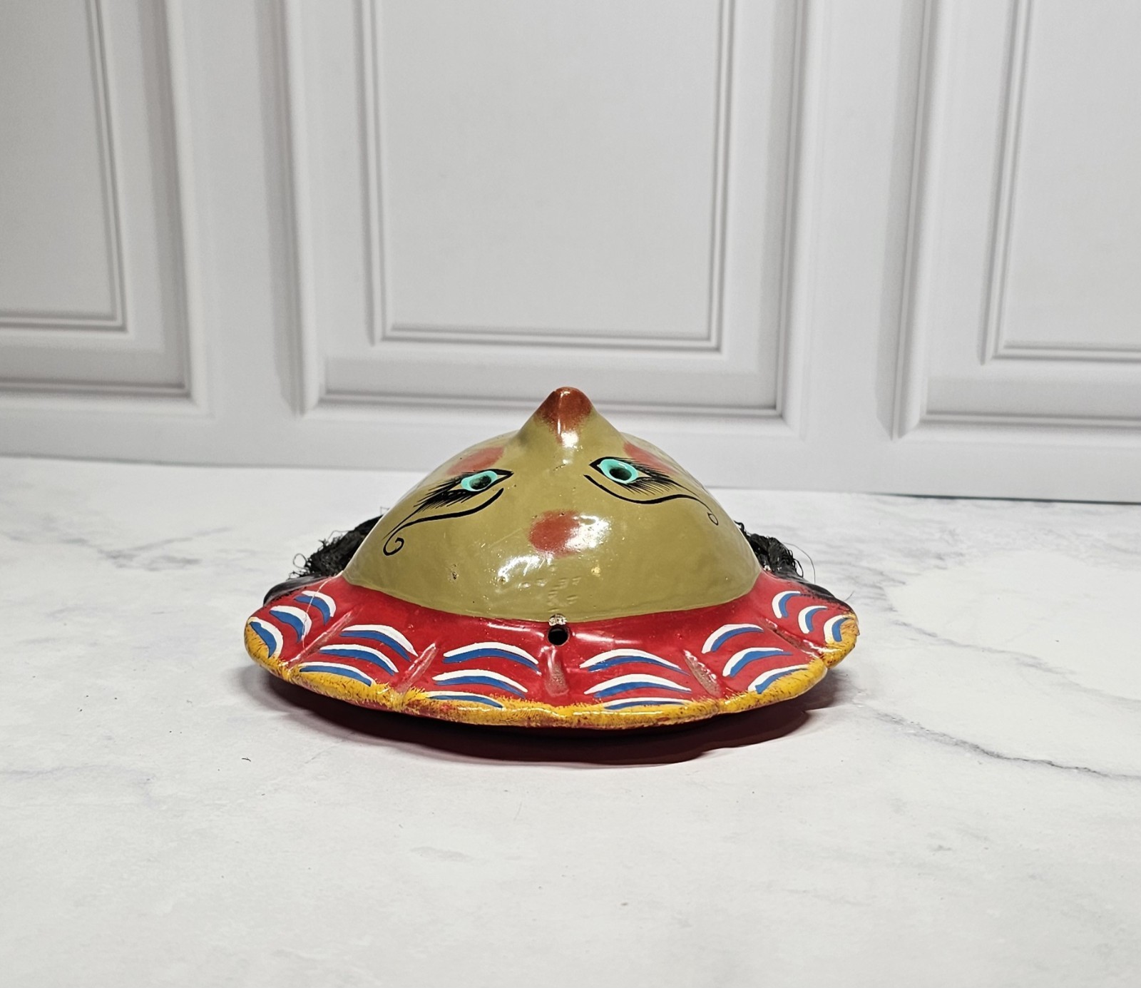 Hand Crafted Mexican Folk Art Coconut Mask