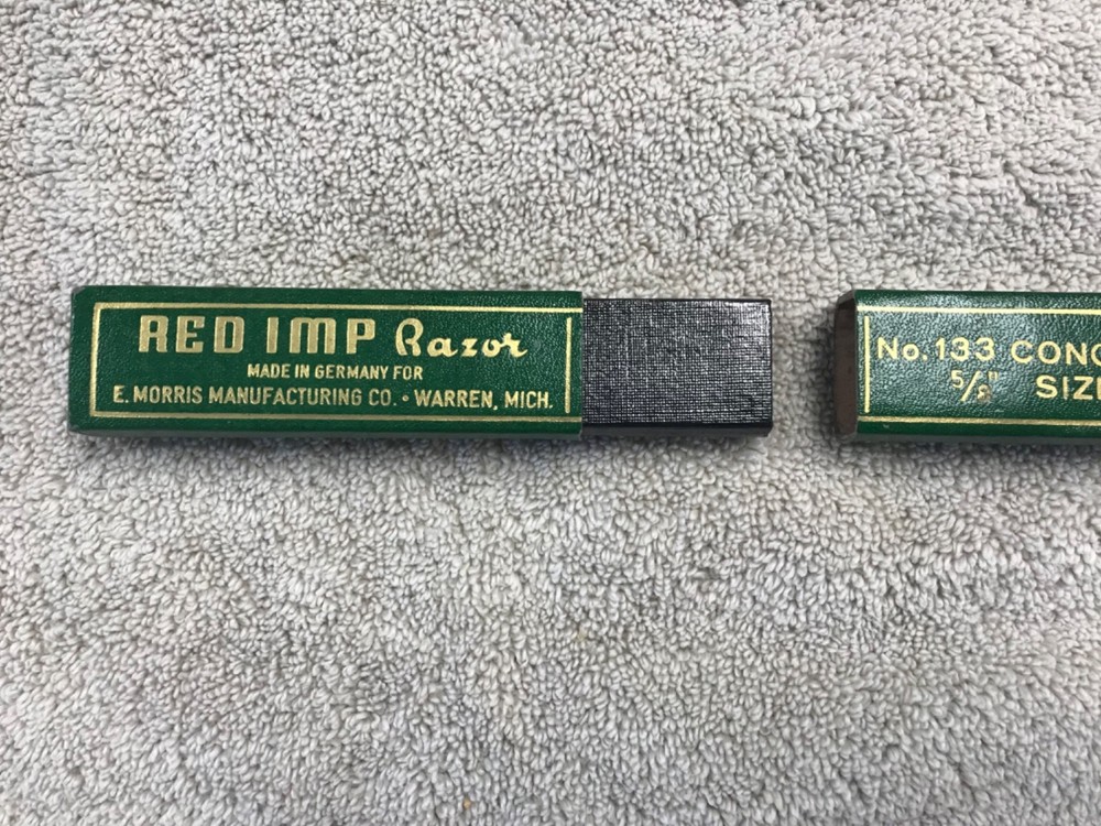RED IMP Razor straight razor BOX ONLY