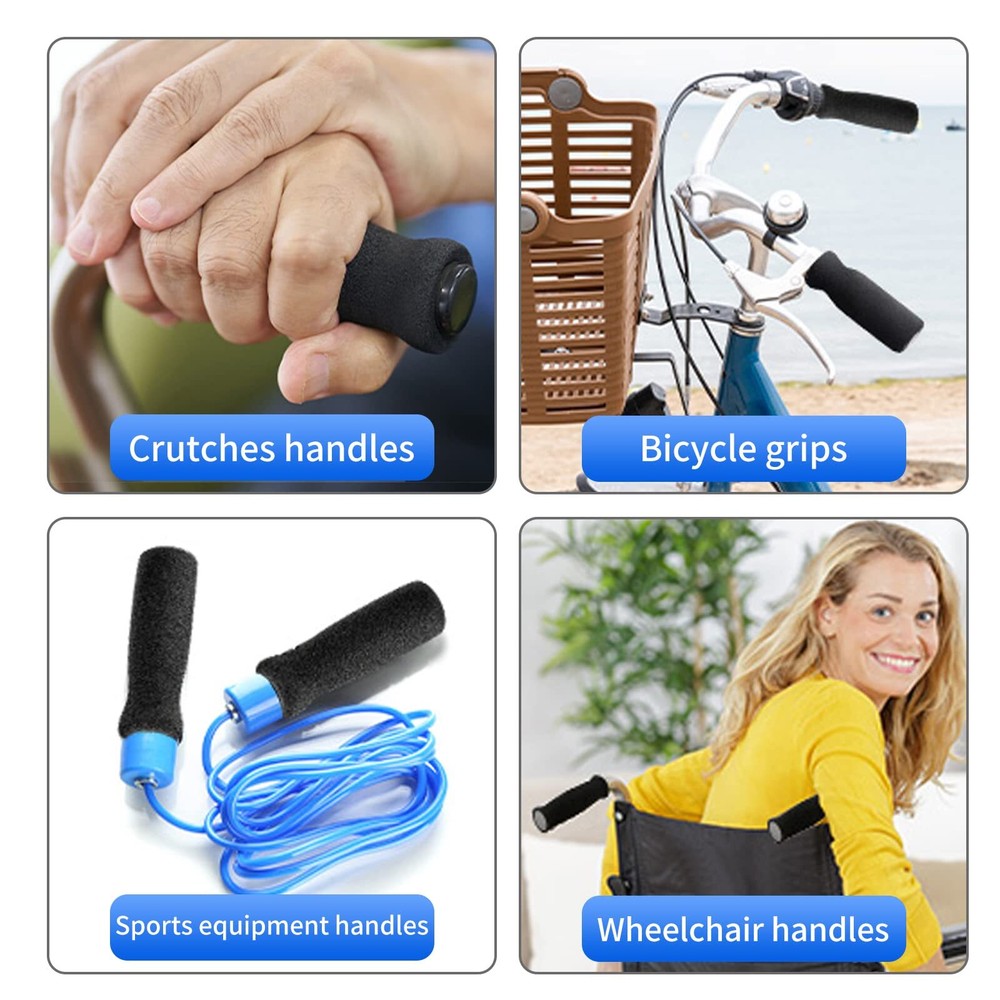 4Pcs Heavy Duty Foam Cane Handle Grip Replacement