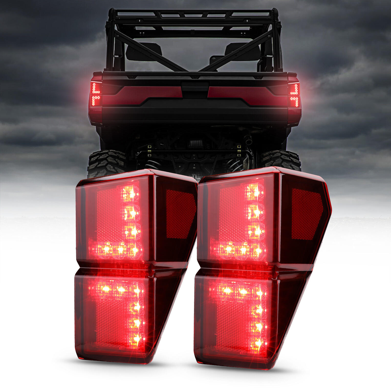 UTV Rear Tail Light Left&Right for 2017-2025 Polaris Ranger 1000 XP CREW 2413766