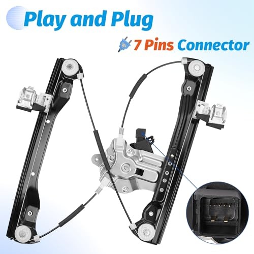 Front Right Passenger Side Power Window Regulator with Motor Compatible with