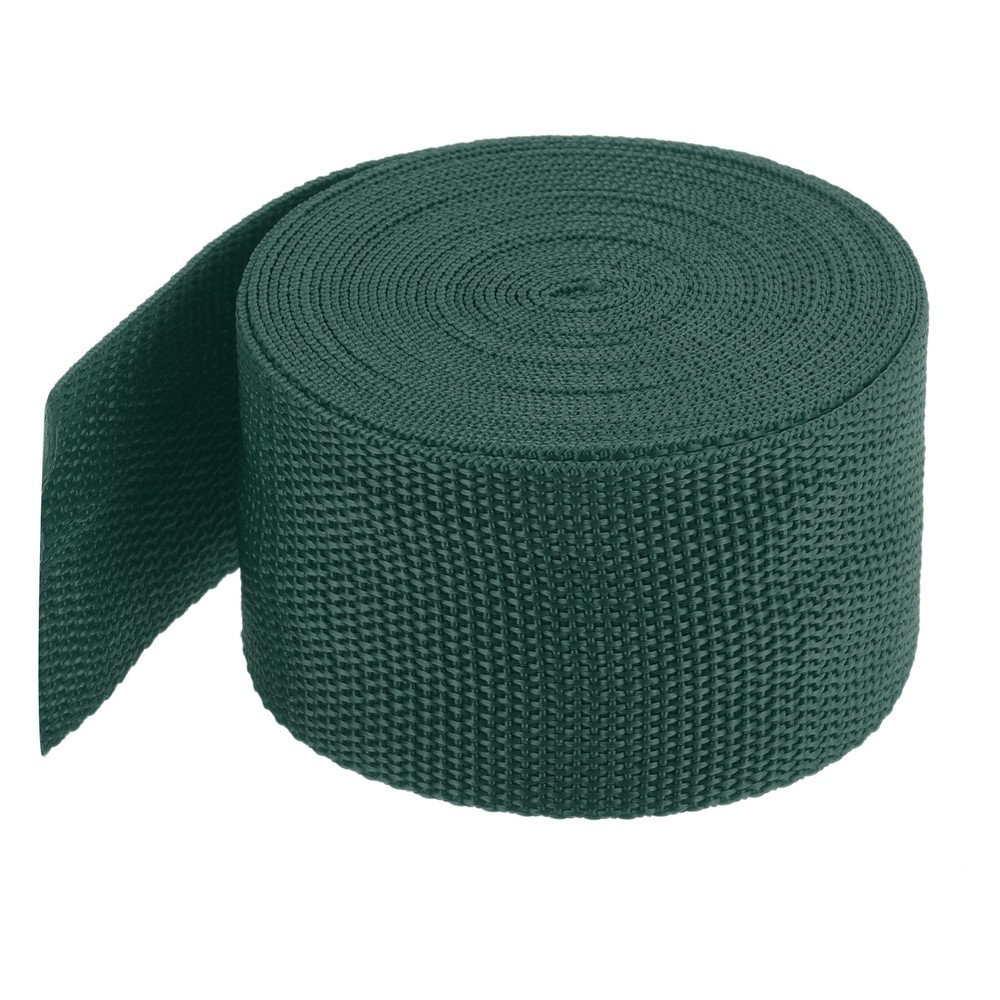 Lightweight Polypropylene Webbing Strap 5cm 5 Yard Dark Green