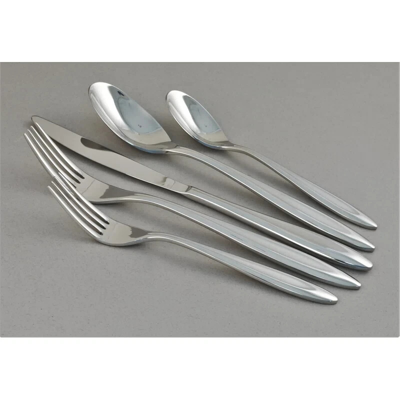 Ginkgo/Helmick Fontur Satin 5 Piece Dinner Set.