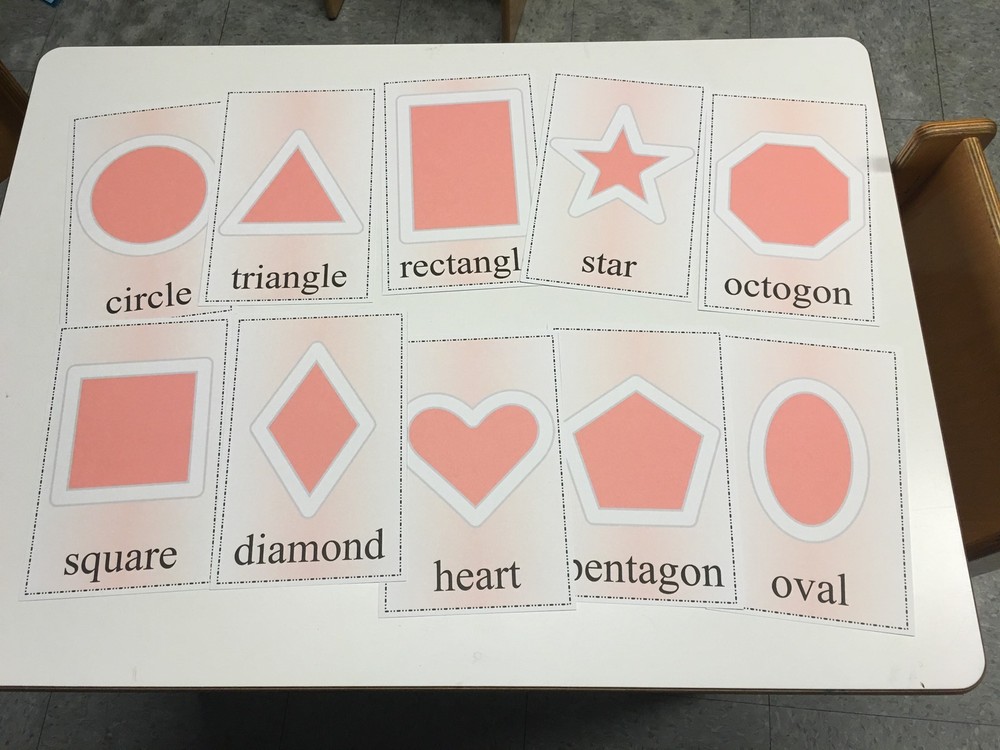 Learning Center- Math Mats  PLAYDOH  SHAPE MATS - Laminated Mats