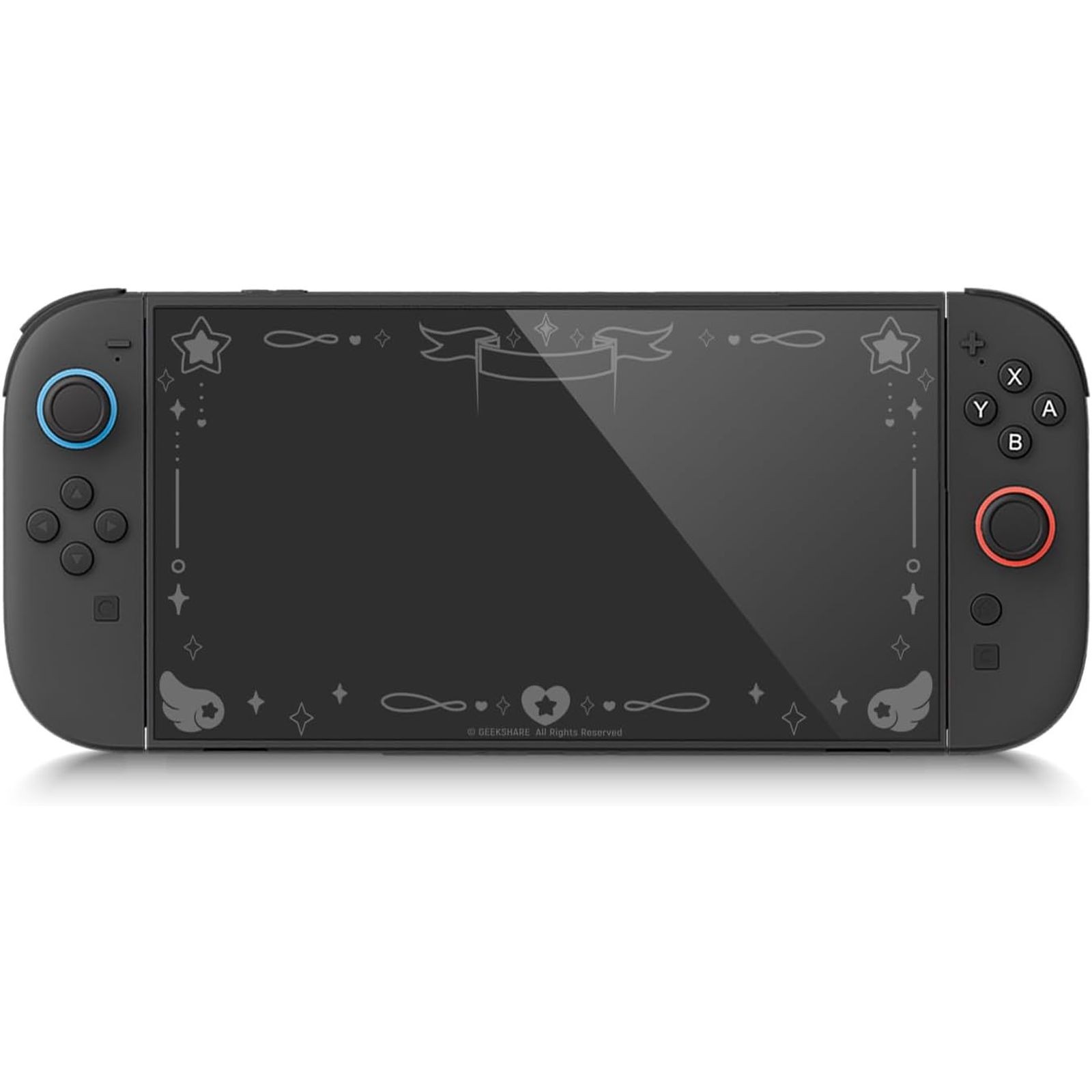 GeekShare Tempered Glass Screen for Switch 2 with Positioning Frame Star Wings