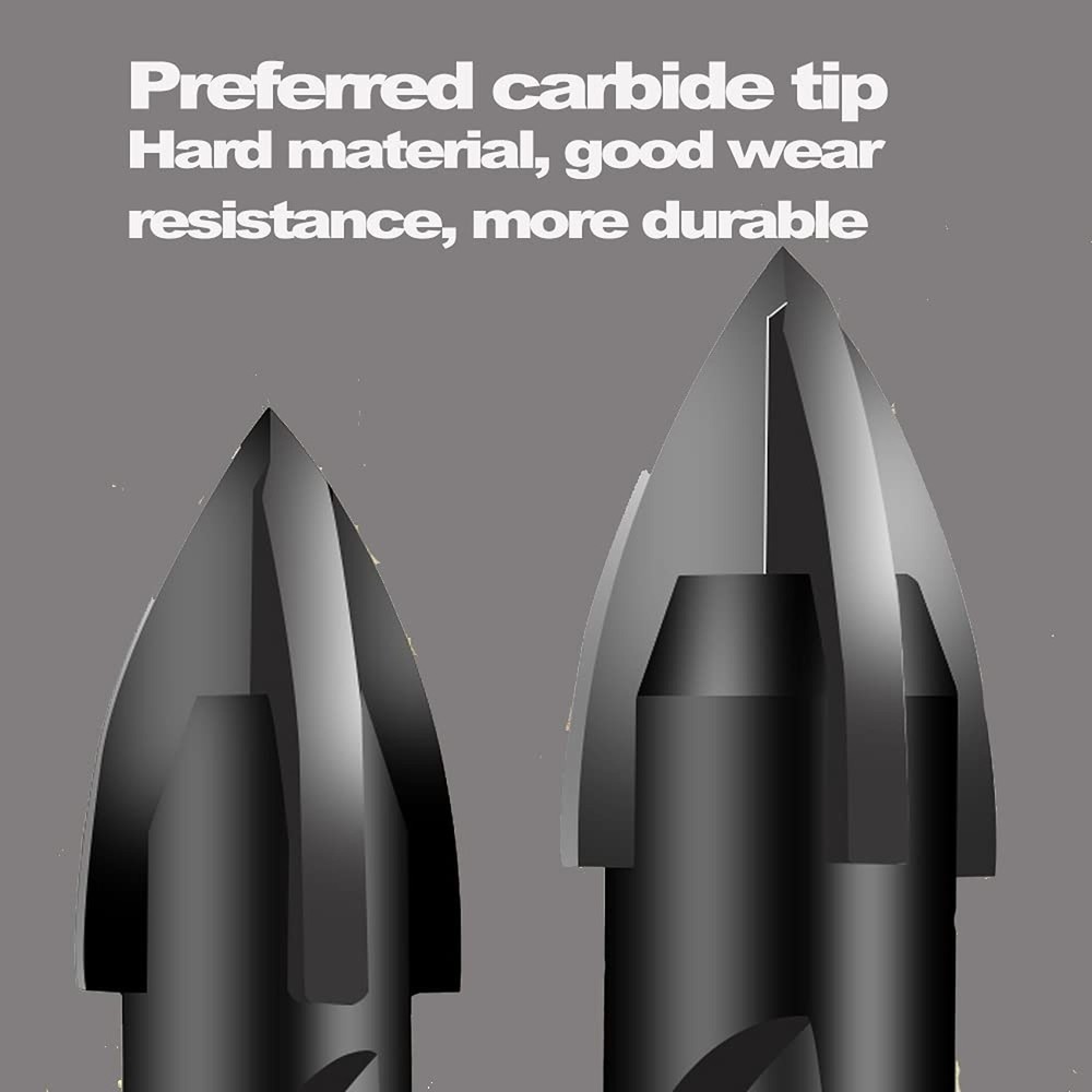 6PCS Ceramic Tile Drill Bits, JOERIC Masonry Drill Bits Set for Glass, Brick,...