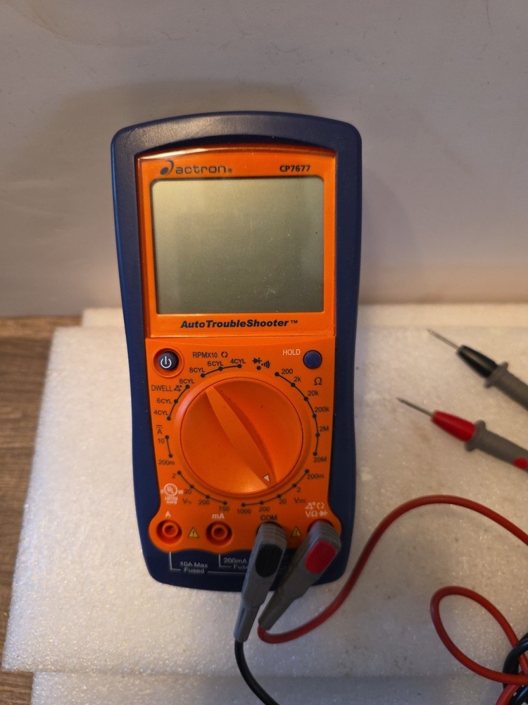 ACTRON Catron CP7677 Auto Digital Multimeter & Engine Analyzer Tested