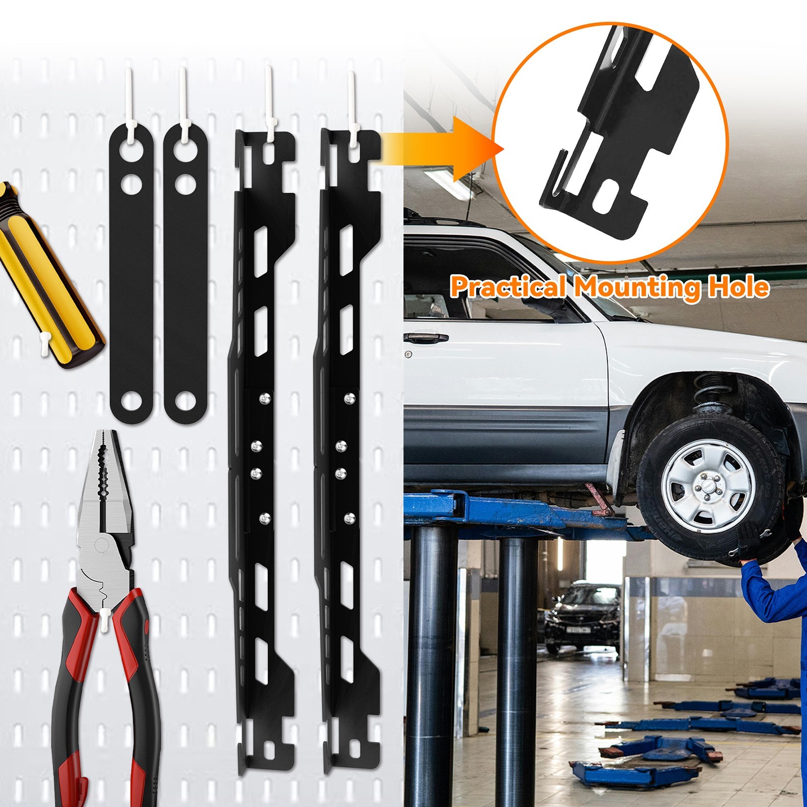 Upgraded Wheel Toe Alignment Tool Plate Kit Heavy Duty w/Tape Measures - 2Pcs