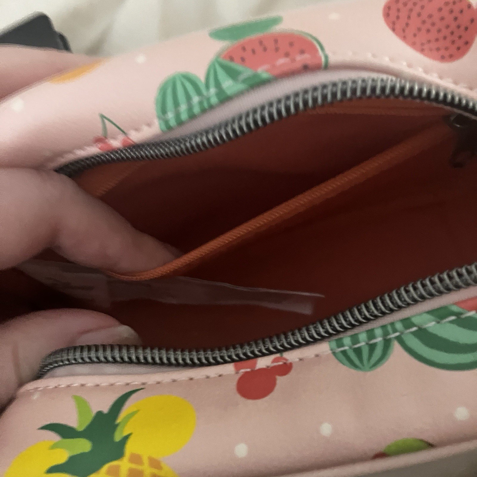 Loungefly Disney Mickey Mouse Fruits Camera Crossbody Bag New With Minor Flaws