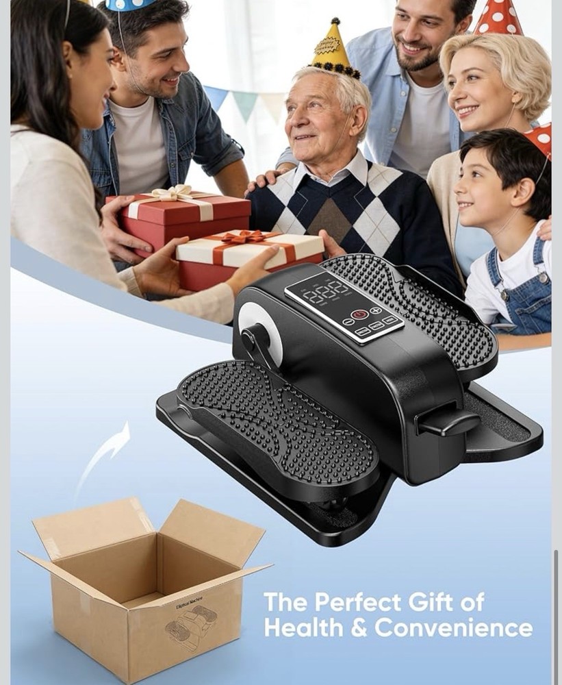 Under Desk Elliptical Machine for Senior (Black2