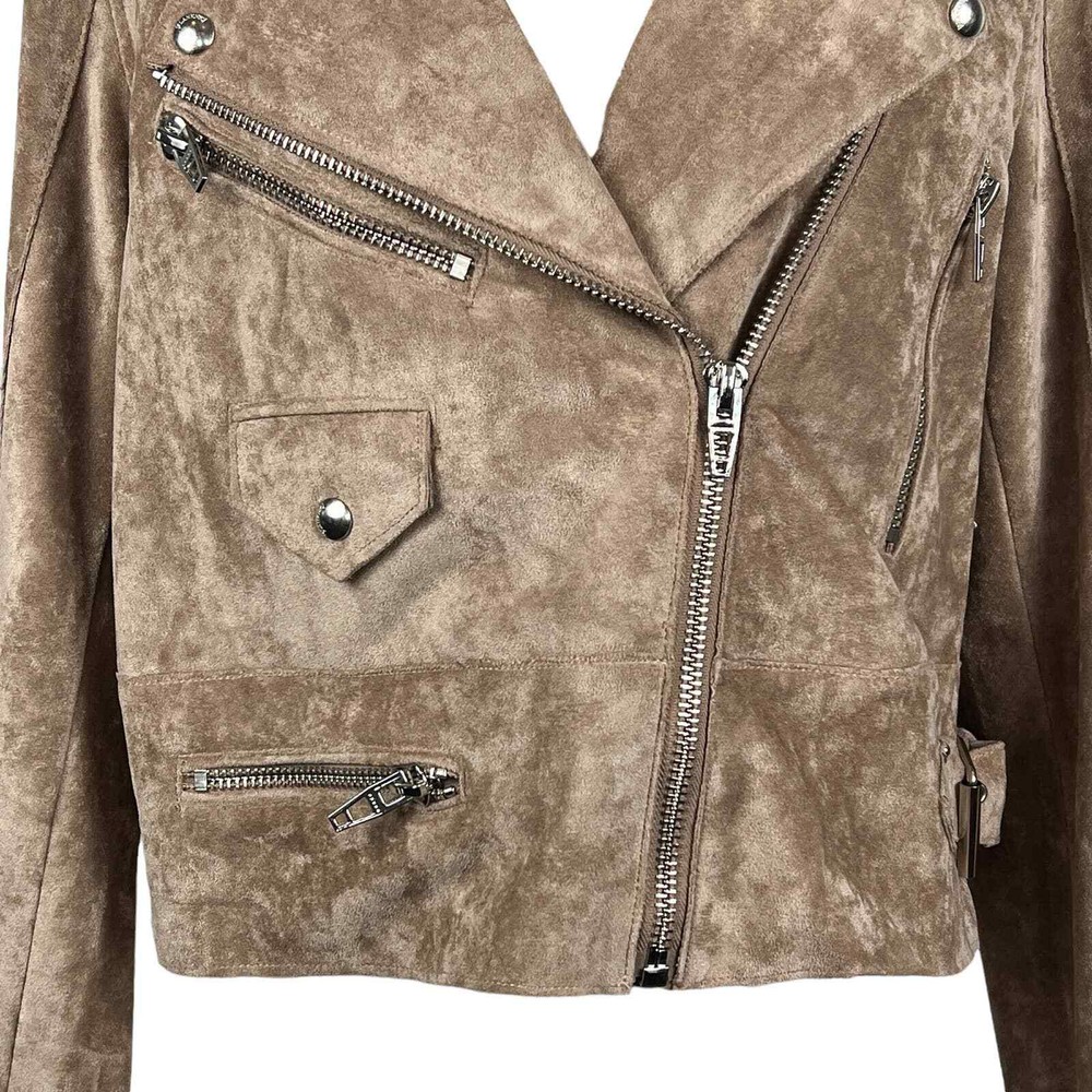 BLANKNYC MOTORCYCLE SUEDE STYLE JACKET Sz-M