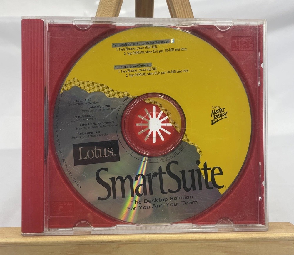 Lotus Smartsuite For Windows 96 For Windows 95 CD-ROM