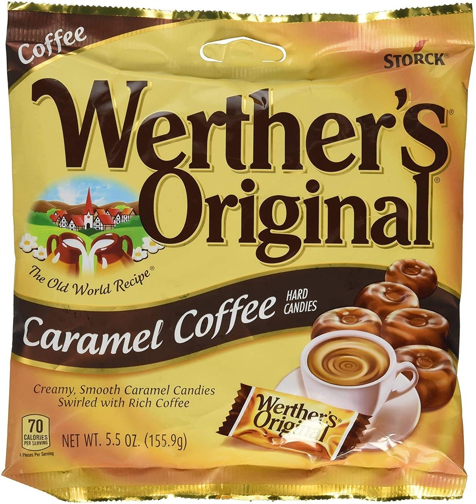 Caramel Coffee Hard Candy 5.5 Oz, 2-Pack - Round Candy Pieces