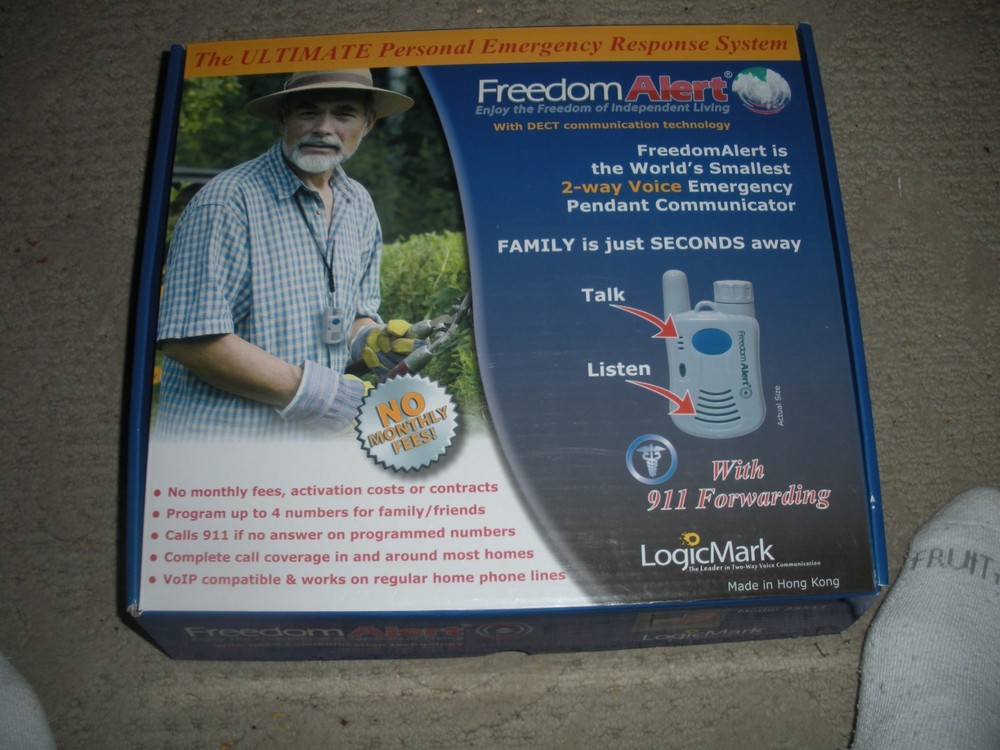 Freedom Alert Fall Emergency System Model #35511 By LogicMark  TESTED