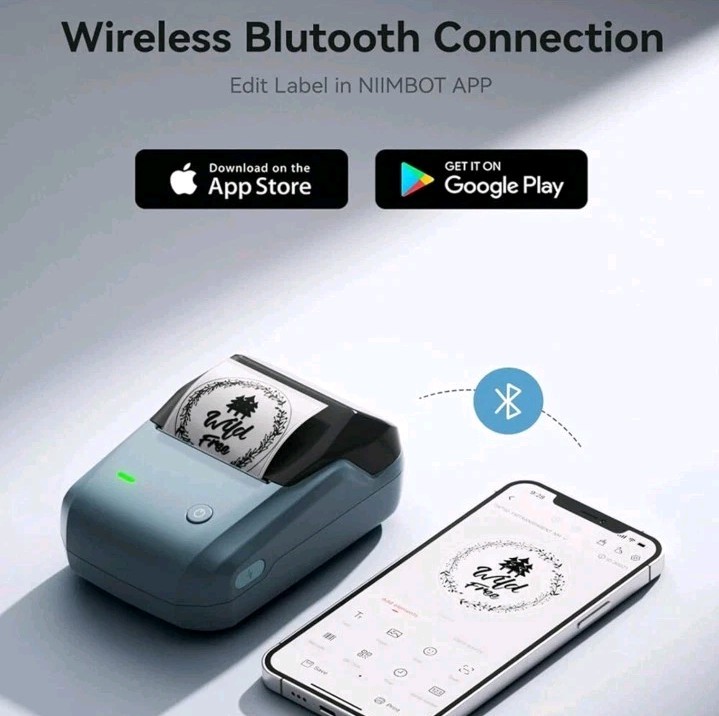 NIIMBOT B1 Label Maker Machine with Tape Portable Bluetooth Thermal Printer