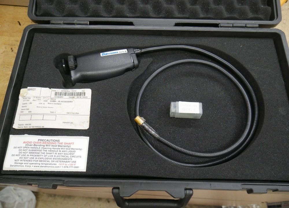 DANATRONICS PIPE CAMERA DV-480 WITH  DVMK-45 ATTACHMENT ; CASE USED FREE SHIP