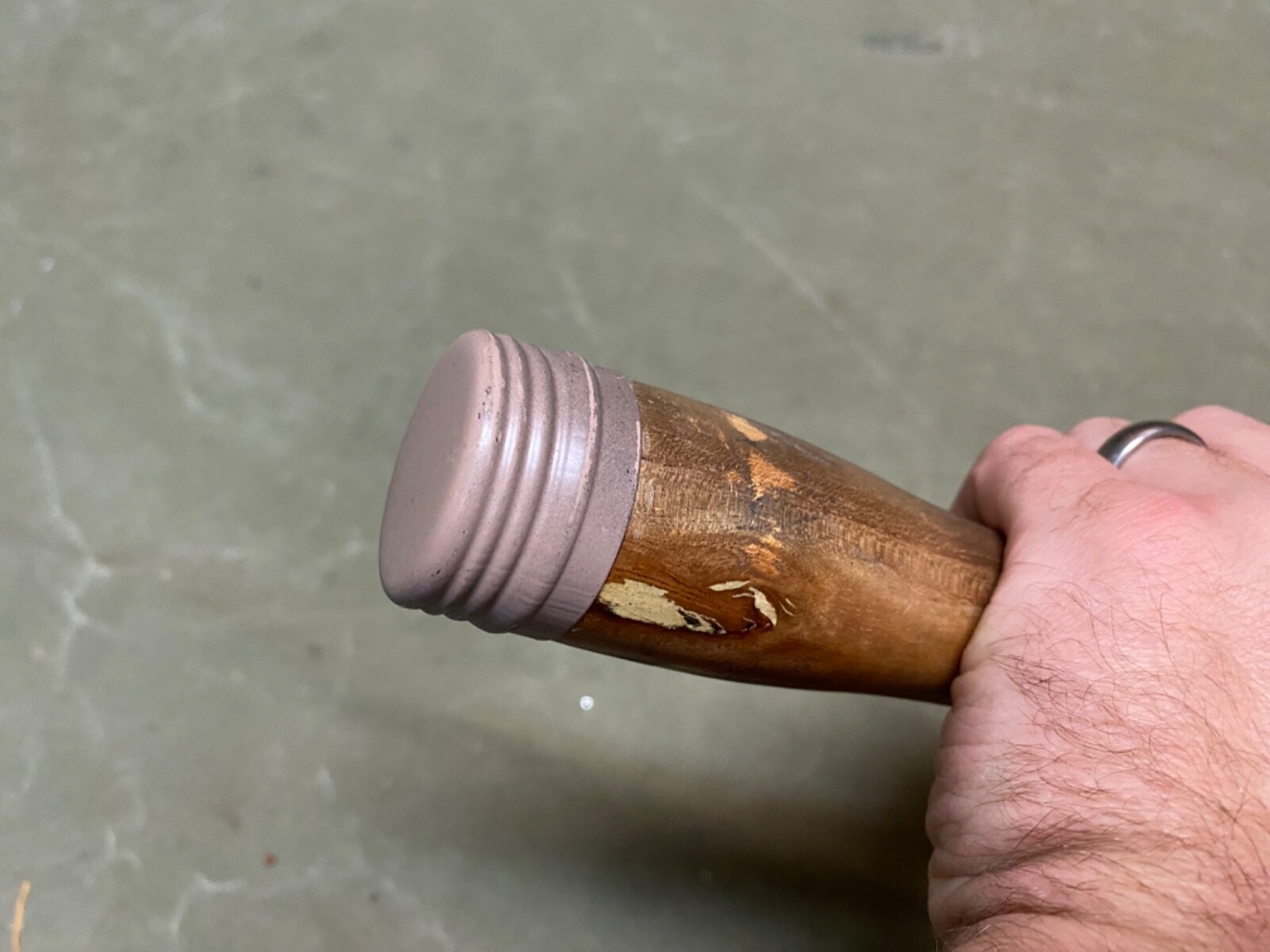 WWII GERMAN M24 REPLICA TOY POTATO MASHER STICK-DAK AFRIKA KORP, TROPICAL, TAN