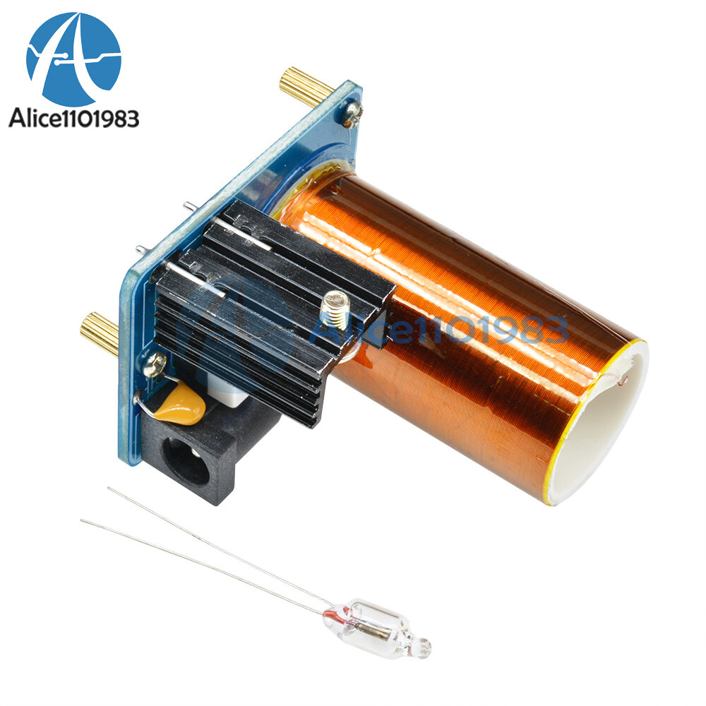 BD243 Mini Tesla Coil Module 9-12V Electronics Wireless Transmission Assembled