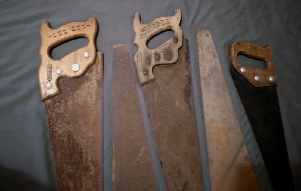 5 Vintgae Cross Cut Hand Saws