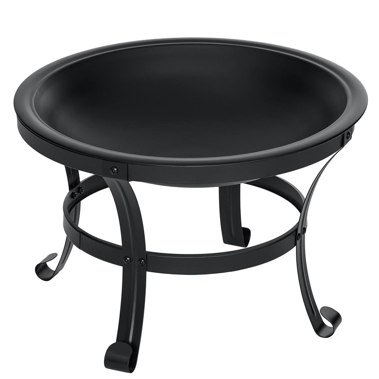 SINGLYFIRE 22 inch Fire Pit for Outside Outdoor Wood Burning Small Bonfire Pit S