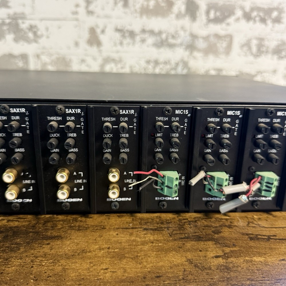 Fully Loaded - Bogen Power Vector VMIX - Audio Amplifier - SAX1R MIC1S