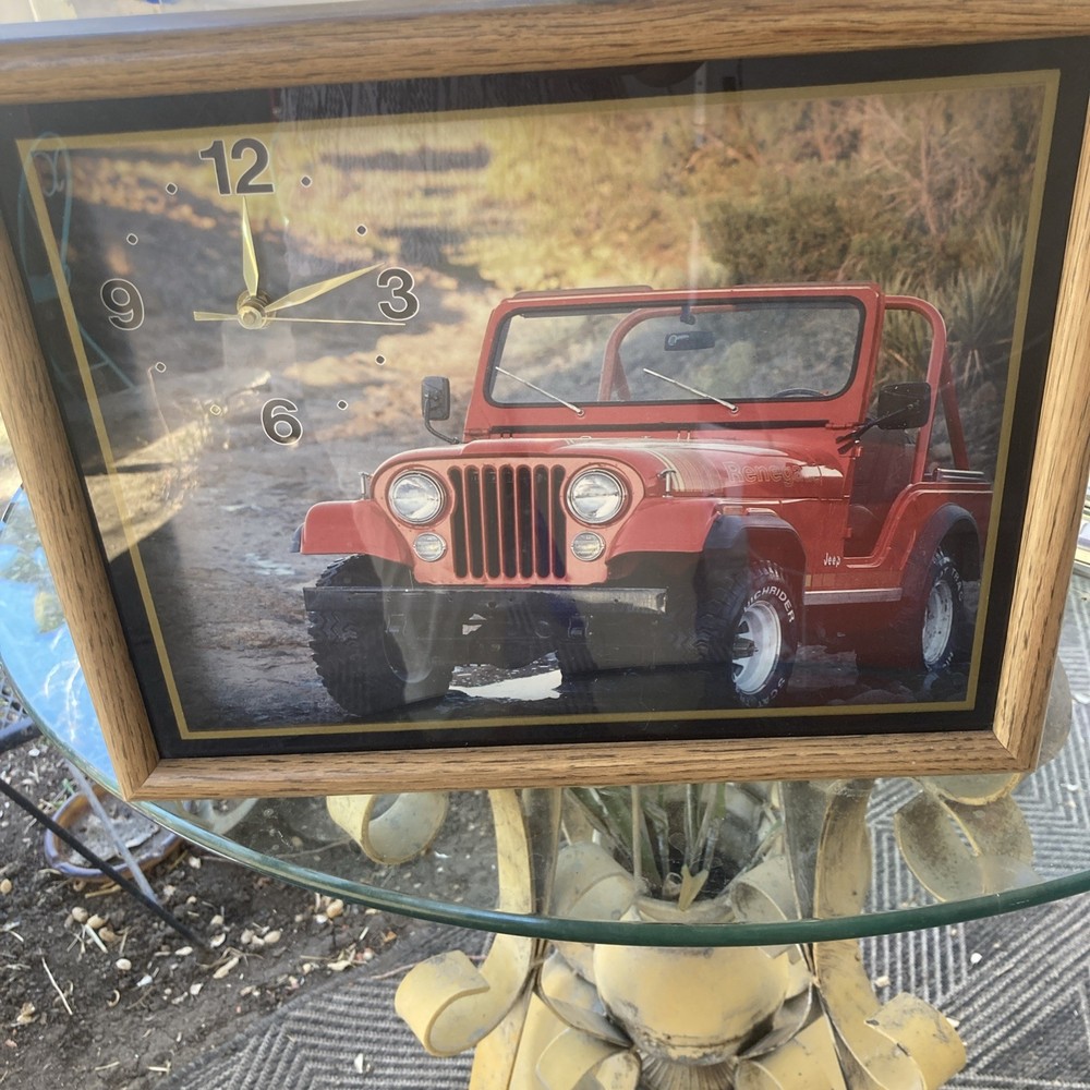Renegade Jeep Clock