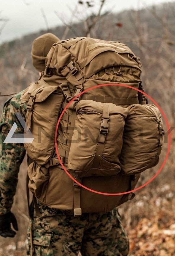 *Lot of 2 Qty* Used USMC FILBE Sustainment Pouch Coyote Brown Molle II FSBE