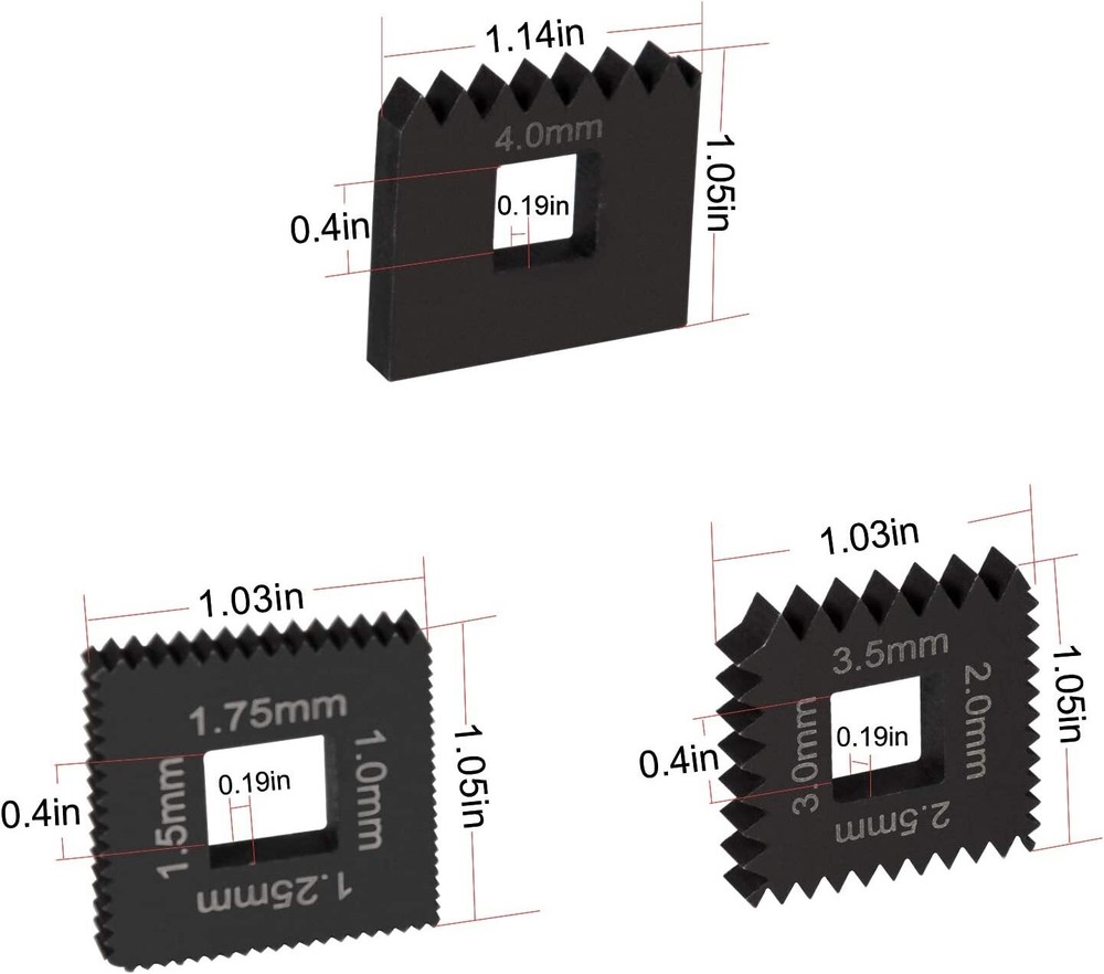 For 7402 Universal Outside Thread Chaser Metric Dies Set Replace 202817