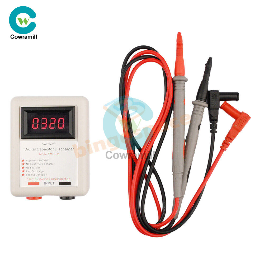Digital Capacitor Discharge Pen Discharging Tool with Voltmeter without Sparking