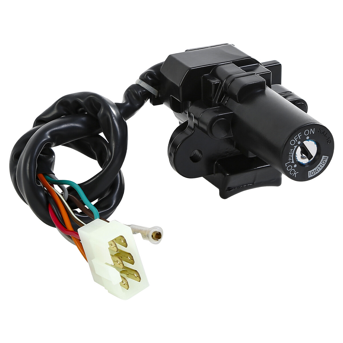 Black Ignition Switch with Lock Key Fit For Kawasaki ZX6R 2000-02 ZX9R 1994-2003