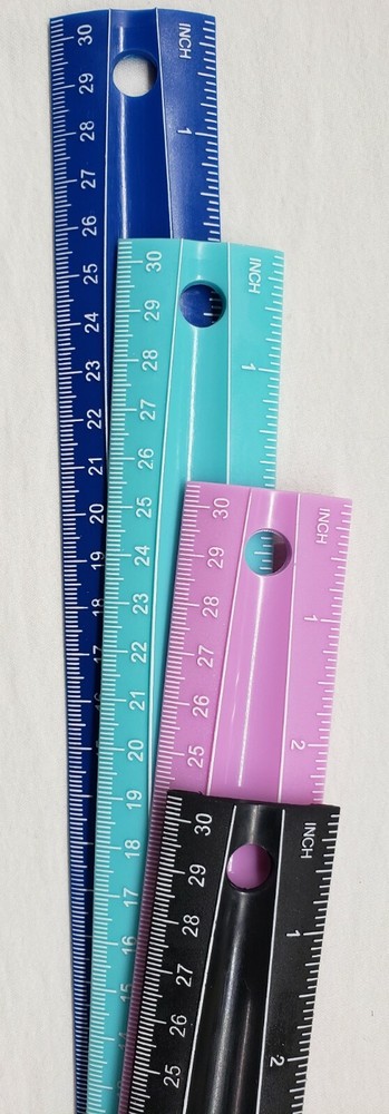 Flexible Ruler Flexi Ruler It's Academic 4 Pack 4 Colors NEW